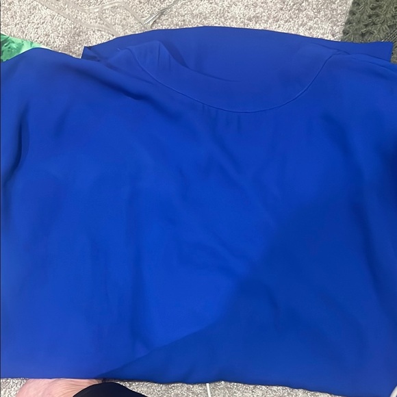 Carmela Women's Cobalt Blue V-Neck Dress Sz:Large - Picture 8 of 8